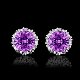 Stud Crown Zircon Stud Earrings Trinket Woman Fashion Earring Jewellery Ear Studs Luxury Trendm 2 3Yd G2B Drop Delivery 2022 Dhkft