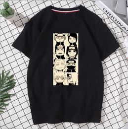 T-shirt designer Japanese elements Tokyo street casual wear printed pure cotton round neck short sleeve black and white cotton breathable #135