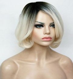 2022 Popular New Women Wig Wigs Short Light Blonde Wig Synthetic Hair Wig