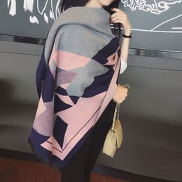 scarfs designer Women's winter scarf dual-purpose double-sided Korean long scarf M36B
