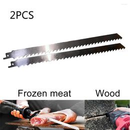2pcs Stainless Steel Sabre Saw Blade Meat Cutting Reciprocating For Wood/Meat/frozen-Meat Tool Meatsaw