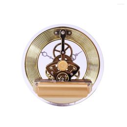 Wall Clocks Retro Gear Clock Movement Round Decorative Table Metal Perspective Accessories