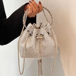 Evening Bags Women 2022 New Rhinestone Handbags for Fashion Shoulder Purse Ladies Female Crossbody Shining Diamond Bag L221014