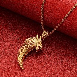 Pendant Necklaces Wolf Tooth Necklace For Men Women Wolf's Fang Chain Jewelry Animal