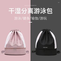Duffel Bags Travel Gym Bag Women Wet And Dry Separation With Shoe Position Swimming Training Water Repellent Beach Storage Backpack