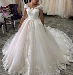 2023 trail long sleeves dress beads and pearls decoration luxury elegant wedding gowns super draped and pastels tiers crystal ruffle