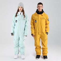 Skiing Suits 2022 Ski Overalls Single Double Board Men's And Women's Outdoor Waterproof Warm Clothing Coveralls Snowboard Suit