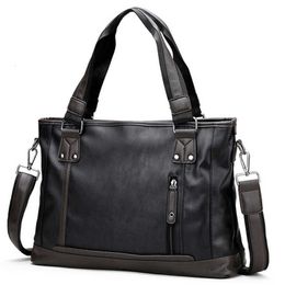 2022 Handbags MenBriefcase pu Leather High-quality Luxury Brand Crossbody Bag Travel Tote bags Retro Shoulder bag