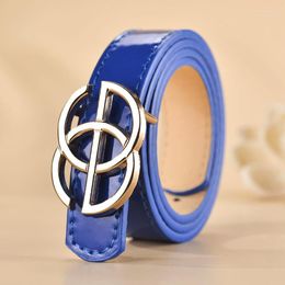 Belts Candy Kids Boys Girls Belt Child Waistband Solid Color Leisure Waist Strap Children PU Leather