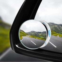 Interior Accessories Car Blind Spot Mirror Side Rear View 360 Angle Wide Frameless Auto Adjustable Round Lens