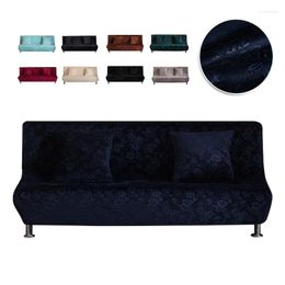 Chair Covers Velvet Jacquard Folding Sofa Bed Cover Thicken Armless For Living Room All-inclusive Furniture Protective Case