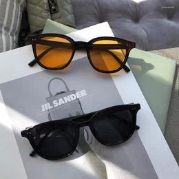 Sunglasses Frames Small Oval Women Men Designer Vintage Sunglass Female Male Black Yellow Sun Glasses UV400