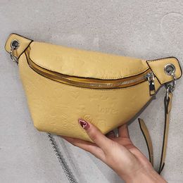 Evening Bags Women Bag PU Leather Chest Bags Designer Shoulder Crossbody Bag Female Waist Pack Banana Hip Purse Fashion Messenger Belt Bags L221014