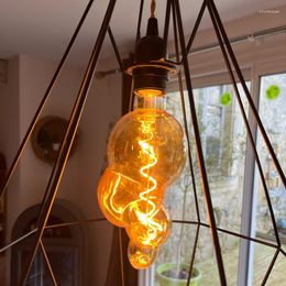 High Quality Led Bulbs Vintage Light Bulb G125 Stone Big Globe 4W Dimmable 220V Filament Decorative Edison