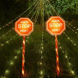 5pcs 8 Modes Solar Landscape Lights Christmas Led IP65 Waterproof Outdoor Eco-friendly Energy Saving Holiday Party Decor