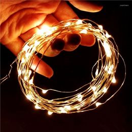 Strings 1M 2M 5M 10M Fairy Light LED Copper Wire String Lights Outdoor Garland Year Noel Navidad Christmas Garden Holiday Decoration