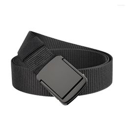 Belts Unisex Canvas Belt Fashion Alloy Automatic Buckle Men Outdoor Sport And Women Jeans Casual