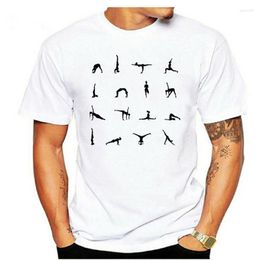 T-shirt da uomo T-shirt Kundalini Yoga per uomo T-shirt fitness per il tempo libero estiva T-shirt in cotone con scollo a V Top a maniche corte Fashion Gym Men