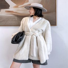 Women's Fur Fashion Hight Quality Women Coat Faux Velvet Mink Female Parkar Super Warm Soft Windproof Thicken Women's Winter Jacket
