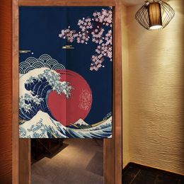 Curtain Japanese Short Door Dustproof Half Curtains Washable Doorway Screens Removable Partition Drapes Home Living Room Decor