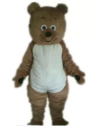 2022 new Factory hot a brown bear mascot costume with small eyes for adult to wear for party