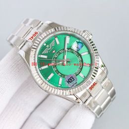 5 Star Super Watch TW K6 F CAL.9001 Automatic Movement Wristwatch 42mm 326934 Green Dail Ring Comm Month Work Sapphire Men Watches