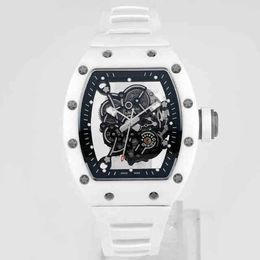 A Original 1 to 1 Watches Fashion Men's Luxury Mechanics Richa Wrist ables Hollowed out Superior Quality eble Ceramic Case RM es rm. Z91U