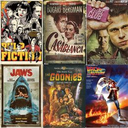 Classic Movie Metal Signs Painting Retro Cinema Poster Tin Sign Plaque Metal Vintage Wall Decor for Bar Pub Club Man Cave Art Sticket size 30X20CM