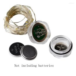 Strings 2032 Waterproof 2m 20led Copper Wire Light String Button Battery Box Decorative Led Full Star Birthday Cake Gift Decorat