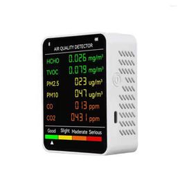 In 1 Air Quality Detector LCD Large Screen CO2 Metre PM2.5 PM10 HCHO TVOC CO Carbon Dioxide Formaldehyde Monitor