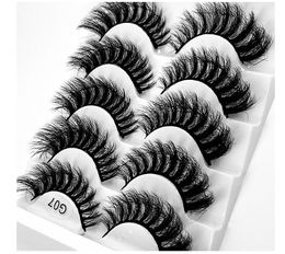 Handmade Reusable Multilayer False Eyelashes Soft & Vivid Messy Crisscross Curly Thick Mink Fake Lashes Extensions Eyes Makeup Easy to Wear
