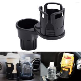 Drink Holder 1pc Slip-proof Cup Rotating Water Bottle Multifunctional Dual Houder Auto Car Accessory