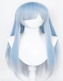 Anime Zero Rem Cosplay Long Gradient Straight Hair Harajuku Wig