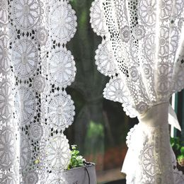 Curtain Pastoral Decorative Door Non Perforated Gauze Tablecloth Tea Table B & Po Background Cloth Window Scree