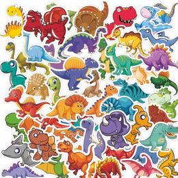 50PCS Dinosaur Stickers Cute Waterproof Cartoon Sticker for Kids for Stationery Luggage Teaching Rewards TZ-306