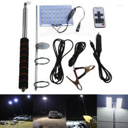 Outdoor 48W COB Rod LED Spotlight Fishing BBQ Camping Lantern Light Car Repair Lamp With RF Remote Control