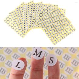 Gift Wrap 500/1980pcs Paper Self-adhesive Size Labels For Clothing Garment Shoes Sticker Tags Label XS/S/M/L/XL