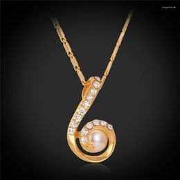 Pendant Necklaces Necklace For Woman Vintage Enamel Jewellery Austrian Rhinestone Gold Colour High Quality Brand MGC P295