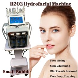 Hydrofacial Microdermabrasion Aqua Peeling H2O2 Hydro Facial Beauty Machine Scrubber Deep Skin Cleansing Oxygen Gun Moisturization Portable Design