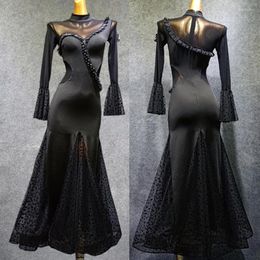 Stage Wear Ballroom Dresses For Adults Women Style Skirts Dancing Practice Performance Costume