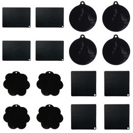 Bulit-in Induction Cookers mats 4 Pieces Cooker Protector Mat Stovetop Burners Covers Silicone Mat Pad Non-Slip Protective for Kitchen