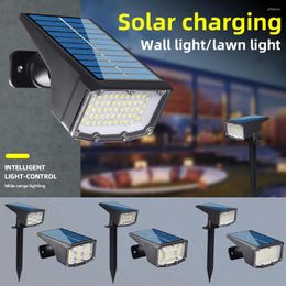 Outdoor Lawn Lamp Wall Light Garden Sensor Lighting Waterproof Spotlights Solar Rechargeable Floor Lamps For Country House Decor