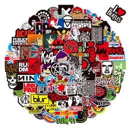 100PCS Punk Rock Stickers Rock and Roll Music Sticker Vinyl Waterproof Decals Metal Band for Water Bottle Laptop Skateboard Computer Phone Adults Teens Kids E023