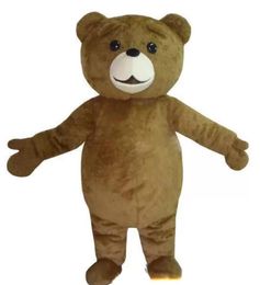 Discount factory sale Ted Costume Teddy Bear Mascot Costume Free Shpping