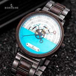 Wristwatches Automatic Mechanical Watch BOBO BIRD Men Wooden Wristwatch Christmas Gifts For Family Dropship Relogio Masculino