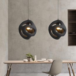 Pendant Lamps 2022 Nordic Handmade Polystyrene Wabi Sabi Japan Style Modern Personality Indoor House Kitchen Lamp