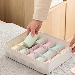 Storage Drawers 1/10/15 Grid Reusable Plastic Underwear Box With Mark Closet Organiser Drawer For Socks Boxers Bra HYD88