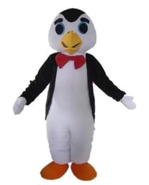2022 Discount factory sale a thin penguin mascot costume with a red tie for aldut to wear