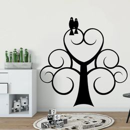 Wall Stickers Tree Decal Swirls Decor Crow Artwork Halloween Decorations Art Birds Spooky Party Designs Home Holiday Gift Ideas HQ321