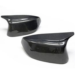 4 Styles Mirror Cover Caps For Infiniti Q50L Q60 QX30 Upgrade Carbon Fiber Horn Rearview Mirrors Housing Inverted Housing